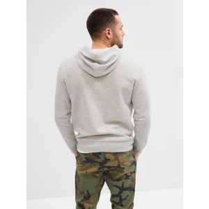 Erkek Gri Gap Logo Kapüşonlu Sweatshirt