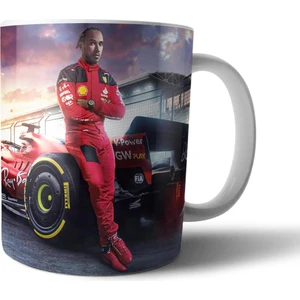 Lewis Hamilton F1 Formula 1 Ferrari Kupa Bardak Model 3