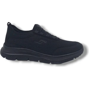 15529 Erkek Siyah Bağcıksız Günlük Kullanım Spor Ayakkabı