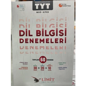 Limit Tyt Dil Bilgisi 60 Lı Denemeleri 2024