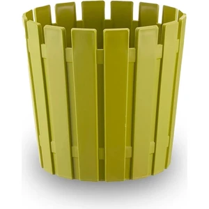Akasya Çit Desen Saksı 3,5 Litre 20CM Plastik Drenaj Izgaralı Bitki Çiçek Saksısı