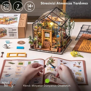 Novi Hobby Minyatür Kış Bahçesi | Ahşap Kış Bahçesi Maketi | 3D Puzzle