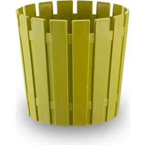 Akasya Çit Desen Saksı 8,5 Litre 27CM Plastik Drenaj Izgaralı Bitki Çiçek Saksısı