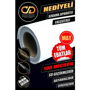 Jansın Home Yapışkanlı Folyo Mat Beyaz Lake Pvc Dolap, Tezgah, Mobilya, Masa Kaplama Folyosu