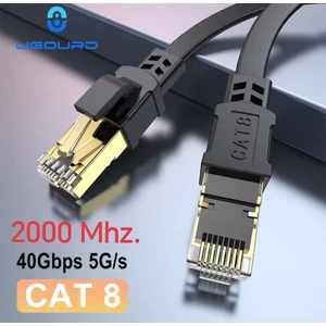 3-Metre Cat 8 Ethernet Kablosu 40Gpbs+5G+2000 Mhz. RJ45 Konnektör Ce+FC+RohS Lisanslı Orjinal