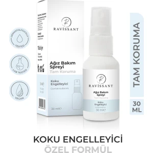 Ağız Kokusu Giderici Önleyici Sprey 30 ml (Alkolsüz) Ağız Bakım Ferahlatıcı Tazeleyici Nane Aromalı