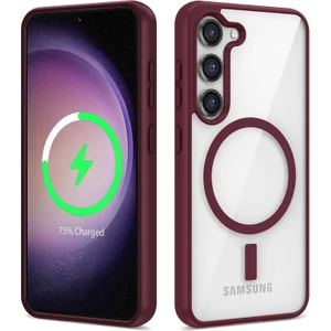 Galaxy S22 Plus Kılıf Morvex Premium Renkli Magsafe Sert Silikon Kapak