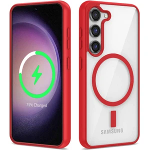 İ She Galaxy S23 Kılıf Morvex Premium Renkli Magsafe Sert Silikon Kapak
