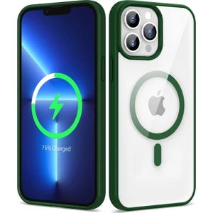 İ She Apple iPhone 13 Pro Max Kılıf Morvex Premium Renkli Magsafe Sert Silikon Kapak