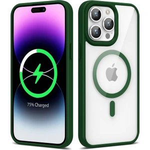 İ She iPhone 14 Pro Max Kılıf Morvex Premium Renkli Magsafe Sert Silikon Kapak