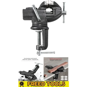 Freed Tools 60 mm Büyük Boy Mengene Masa Tezgah Mengene Örslü 60 Mengene