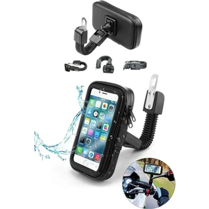 Deri Kılıflı Tüm Motorlar Ile Uyumlu Telefon Tutucu Su Geçirmez