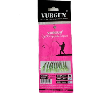 Vurgun Çapari 80GR Atarlı Istavrit Çaparisi F2 Uv (Siyah Iğne)