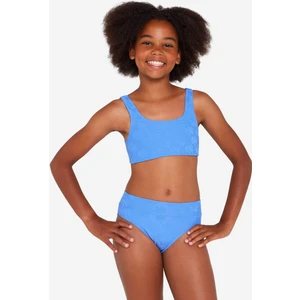 Olaian Çocuk Yüksek Bel Kesim Bikini Takımı - Mor - 500 LAO MIAMI