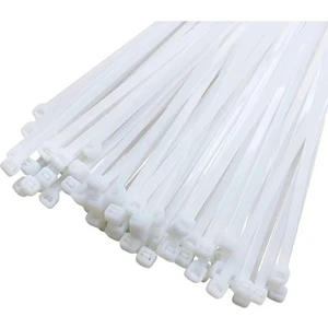 Kablo Bağı- Plastik Kelepçe - 3.6 x 300 mm - Cırt Kelepçe Beyaz 100 Adet Paket