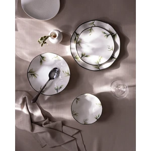 Locus 6 Kişilik 24 Parça Yemek Takımı - Beyaz/yeşil