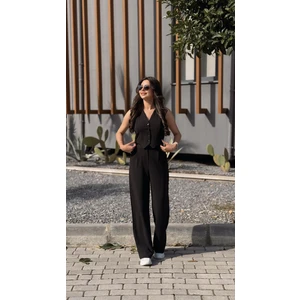 Sophie Düğmeli Yelek Siyah