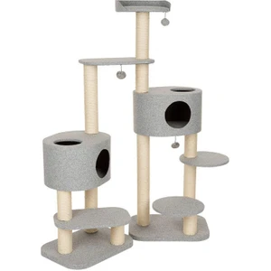 İkiz Oval Yuvalı Kedi Tırmalama Evi