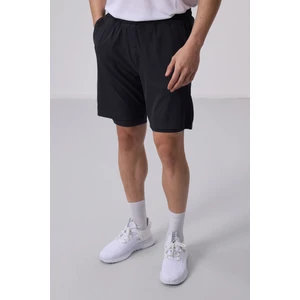 Tommy Life Antrasit Polyester Ince Yumuşak Standart Fit Erkek Taytlı Şort - 81287