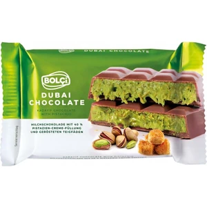 Dubai Çikolatası Fıstıklı Kadayıf Dolgulu Sütlü Çikolata 65 gr Lezzetli ve Özel