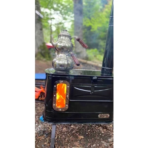 Genco Camping gencocamping camlı fırınlı kamp sobası
