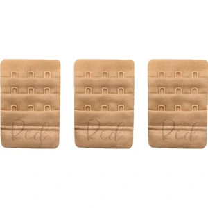 Red İç Giyim (3 Adet) 3'lü Kanca Ten Sütyen Uzatma Kopçası Agraf Ek Aparatı Set