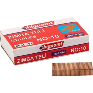 | Zımba Teli No: 10, Sarı, 1000 Adet, 15 Sayfaya Kadar Zımbalamaya Uygun