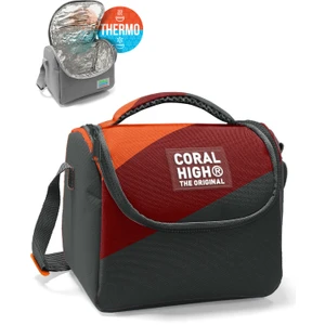 Coral High Koyu Gri Turuncu Bordo Renkli Thermo Beslenme Çantası 22792