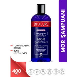 Turunculaşma Karşıtı Mor Şampuan / Sarı-Gri-Rengi Açılan Kumral Saçlar Için 400 Ml.