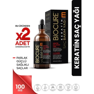 Keratin Saç Bakım Yağı / E Vitamini Katkılı 100 Ml. x 2 Adet