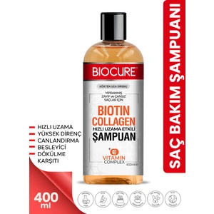 Biotin & Collagen + E Vitamin Kompleks, Yıpranmış, Zayıf Ve Cansız Saçlar Için Bakım Şampuanı