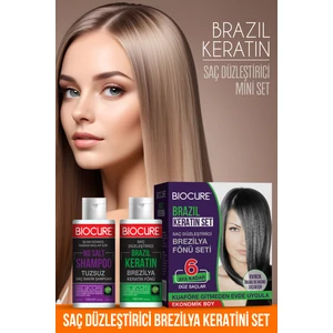 Brezilya Fönü Keratini 2'li Mucizevi Bakım Seti Keratin - Şampuan Botox Etkili / Evde Kullanım Seti
