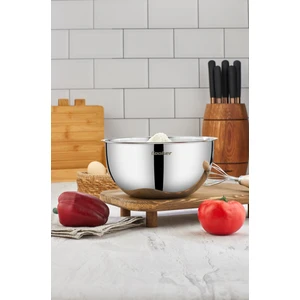 24 cm 3.5 L Paslanmaz Çelik Karıştırma Kabı – Dayanıklı, Şık ve Çok Amaçlı Kullanım