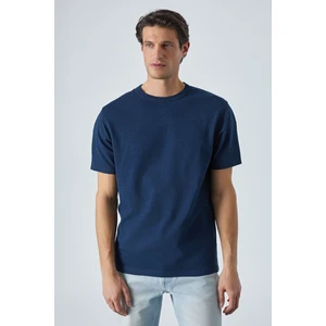 Peltz Erkek Relaxed Bisiklet Yaka Kısa Kollu Lacivert T-Shirt
