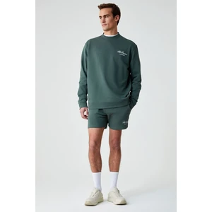 Federer Erkek Uzun Kollu Regular Bisiklet Yaka Yeşil Eşofman Takımı