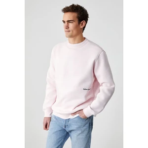 DANE Erkek Organik Kumaşlı Yumuşacık Pembe Sweatshirt