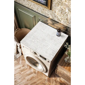 Kaymaz Tabanlı Çamaşır Makinesi Örtüsü Modern Kullanışlı Yıkanabilir Mat