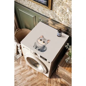 Kaymaz Tabanlı Çamaşır Makinesi Örtüsü Modern Kullanışlı Yıkanabilir Mat