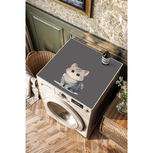 Kaymaz Tabanlı Çamaşır Makinesi Örtüsü Modern Kullanışlı Yıkanabilir Mat