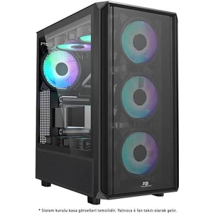Powerboost 850W 80+ Bronze PB-P3602BB Gamıng Mıd-Tower Pc Kasası
