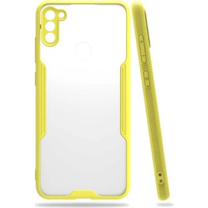 ZORE Galaxy A11 Kılıf  Parfe KAPAK-SARI-8682314068611-TCHS45969