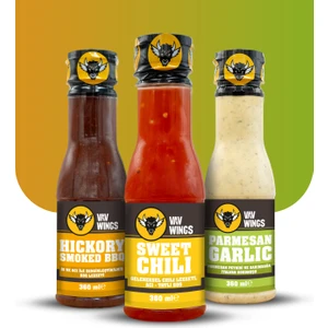 Vav Wings Hickory Smoked Bbq + Sweet Chili + Parmesan Garlic Sos 360 ml
