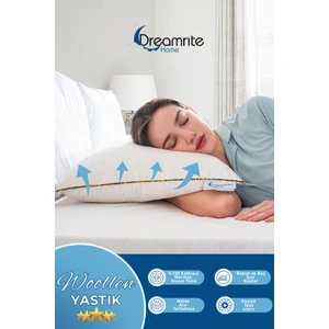 Dreamrite Home Woollen Doğal Merinos Boncuk Yün Yastık