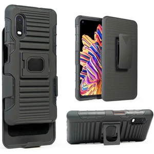 Galaxy Xcover Pro Kılıf Zore Double Clip KAPAK-SIYAH-8682314132282-TCHS53439