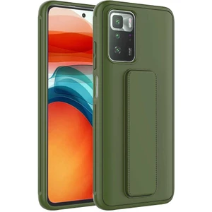 ZORE Xiaomi Redmi 10 Kılıf  Qstand Kapak-Koyu YEŞIL-8680436468234-TCHS72674