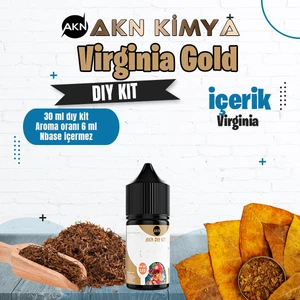Akn Kimya Virginia Gold Dıy Kit Gıda Aroması %20 Oranda Aroma İçerir (Hazır Değildir )