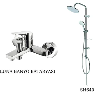 SH640 Tepe Duş Sistemi ve Luna Banyo Bataryası