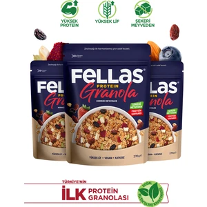 Protein Granola -Kırmızı Meyveler 270g x 3
