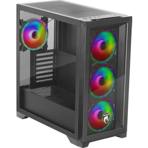 Griffin G9 7X120/140MM Fan Argb 2x3.0usb 1x3.1 Gen2 Type-C Tempered Oyun Bilgisayar Kasası