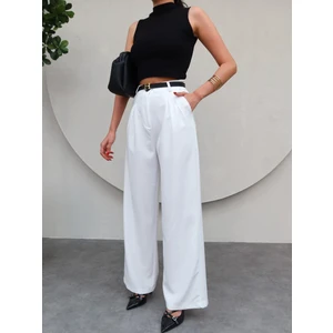 Esra Helvacı Siyah Bol Paça Palazzo Pantolon